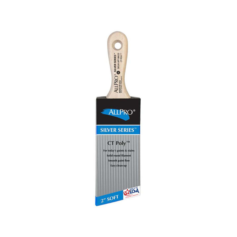 Silver Series Angled Brush Polyester Bristle, available at Southwestern Paint in Houston, TX.
