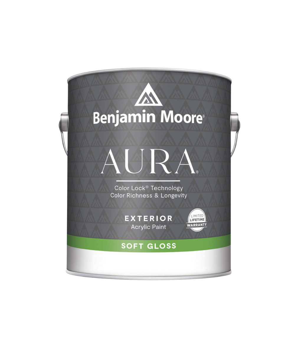 Benjamin Moore Aura Exterior Soft Gloss available at Southwestern Paint.
