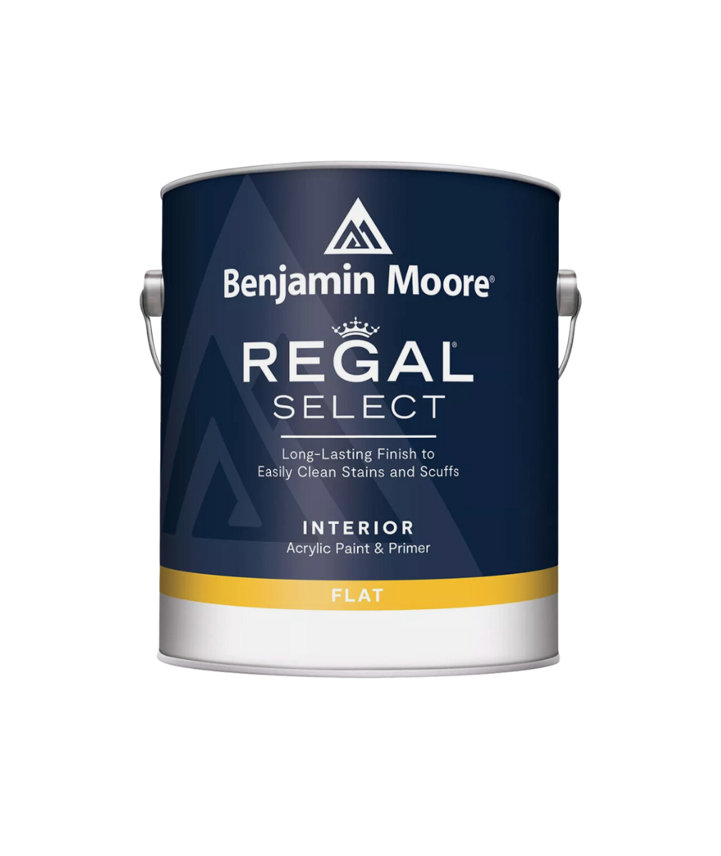 Benjamin Moore REGAL® Select Interior Paint in a Flat finish at Southwestern Paint Houston, TX.