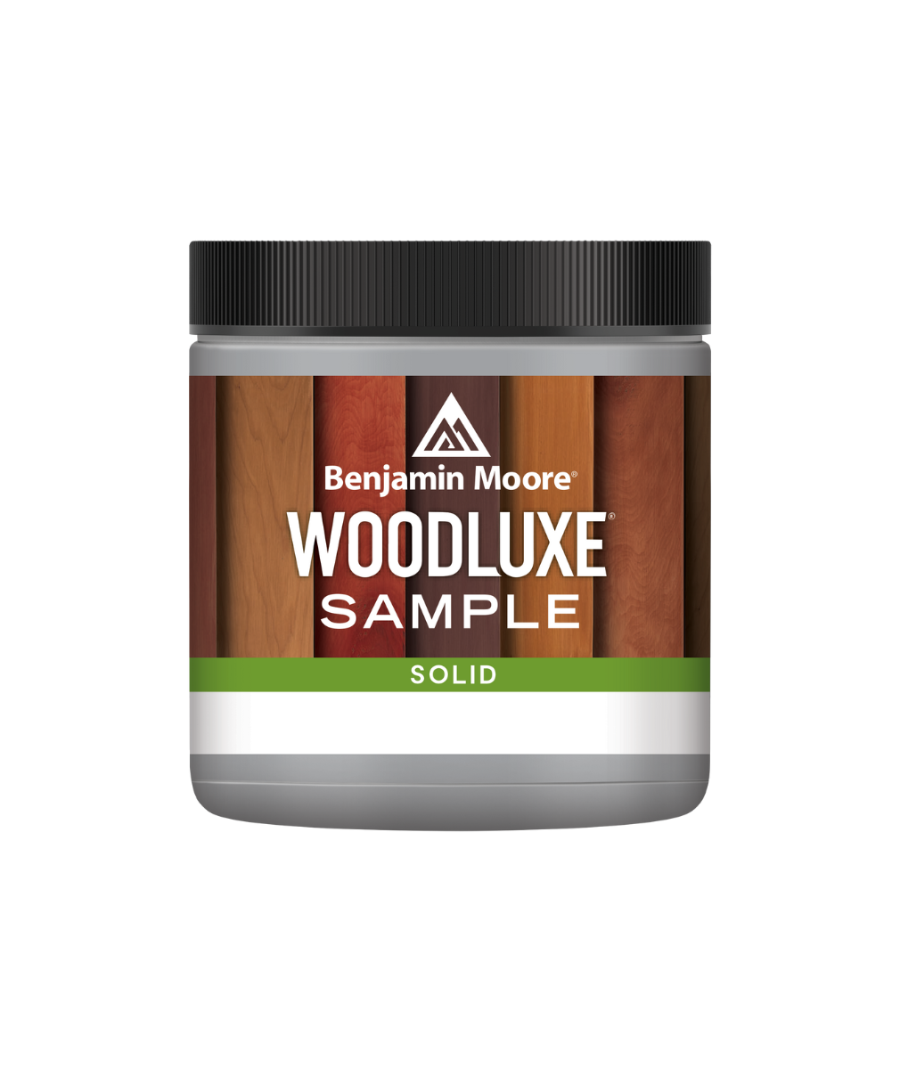 Benjamin Moore Woodluxe® Water-Based Solid Exterior Stain Half-Pint available at Southwestern Paint.