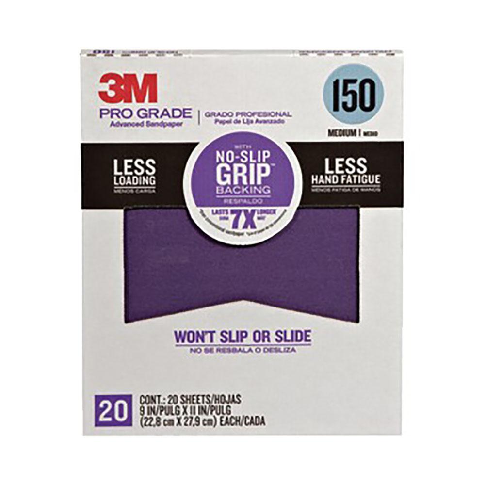 7X Sandpaper 3M Pro Grade No-Slip Grip Advanced Sandpaper - 9 x 11-Inch (20pk), available at Southwestern Paint in Houston, TX.