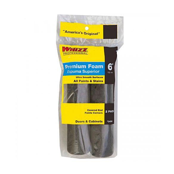 Whizz 6" Premium Foam Roller Cover Refill, 2 Pack, available at Southwestern Paint in Houston, TX.