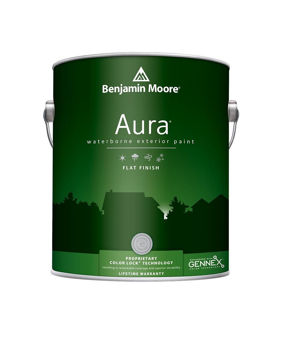 Benjamin Moore Aura® Exterior Paint in a Flat finish at Southwestern Paint Houston, TX.