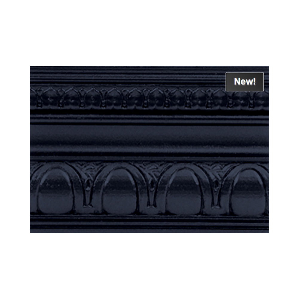 metallic black sapphire modern masters color paint swatch moulding, available at Southwestern Paint in Houston, TX.