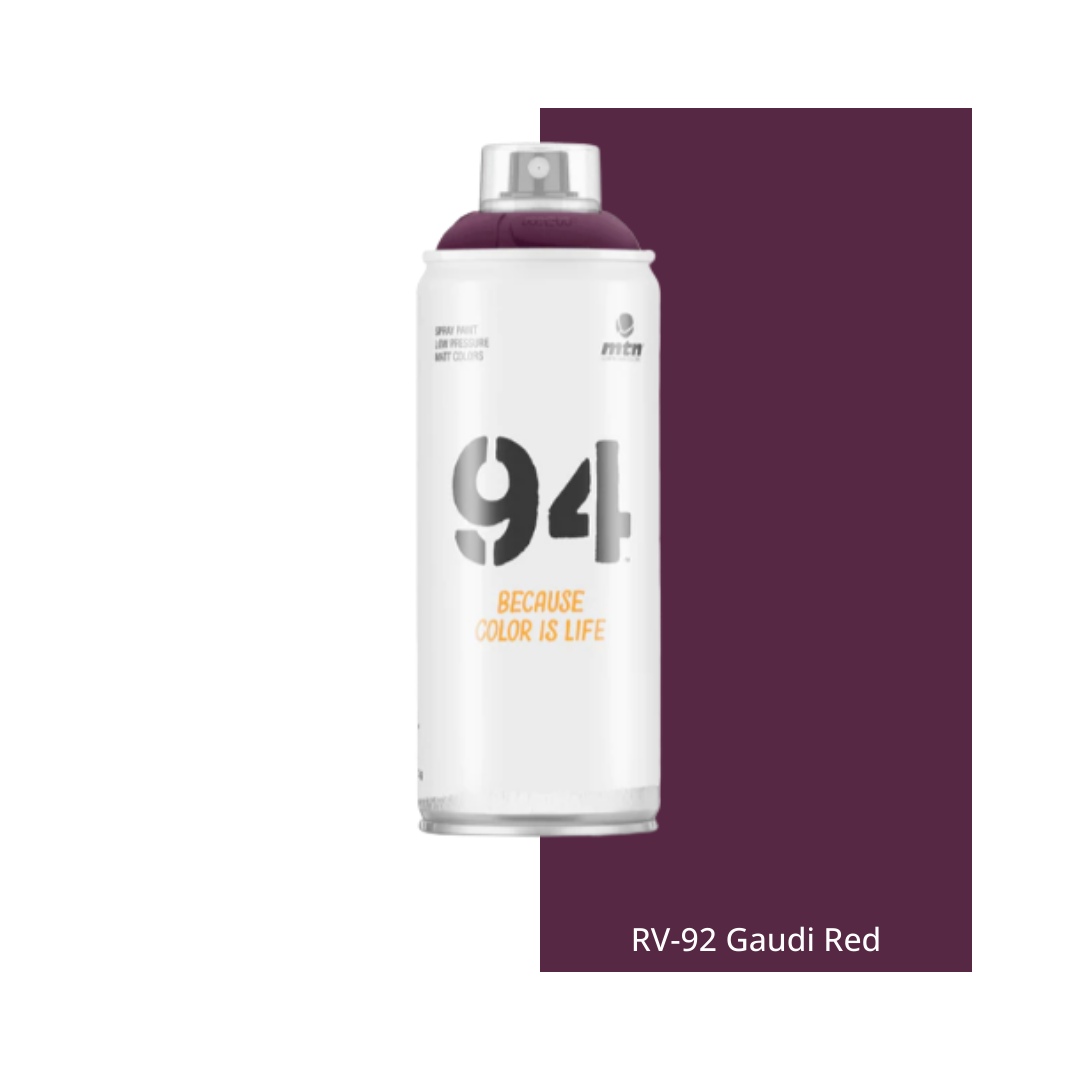 Gaudi Red MTN 94 Aerosol Can