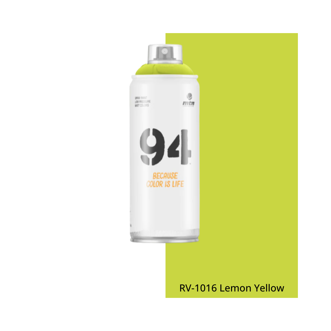 Lemon Yellow MTN 94 Aerosol Can