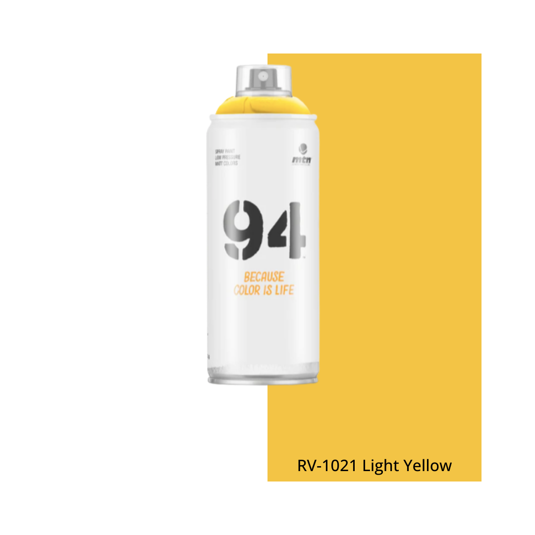 Light Yellow MTN 94 Aerosol Can