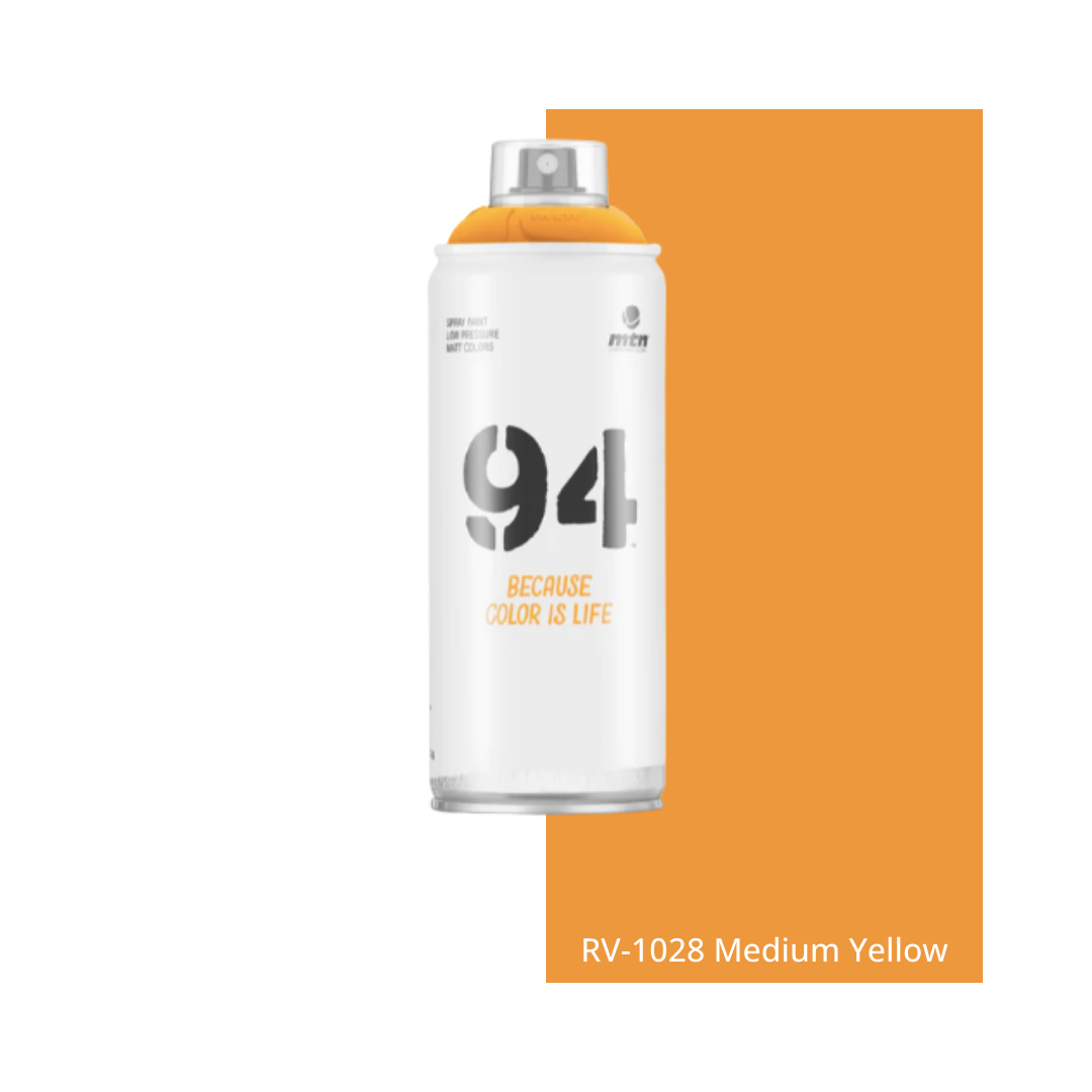 Medium Yellow MTN 94 Aerosol Can