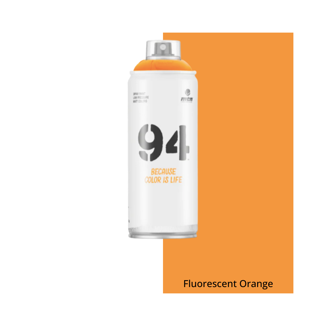 Orange MTN 94 Aerosol Can