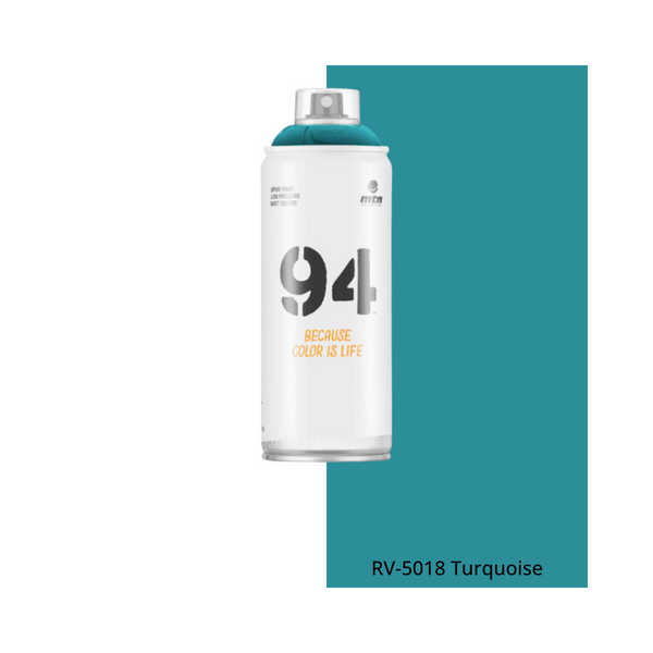 Turquoise Blue MTN 94 Aerosol Can | Southwestern Paint