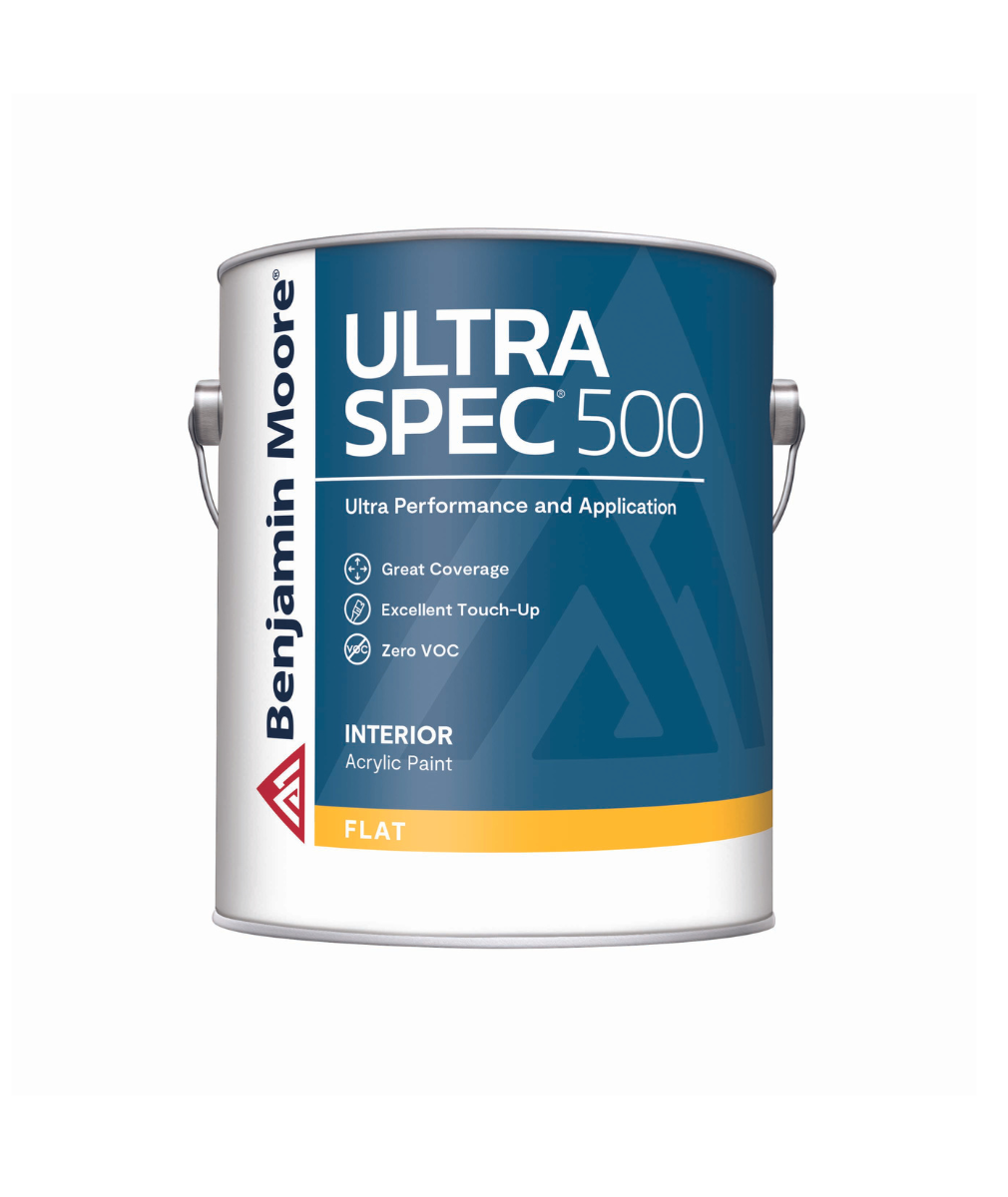 Benjamin Moore Ultra Spec 500 Interior Paint in a Flat finish at Southwestern Paint Houston, TX.