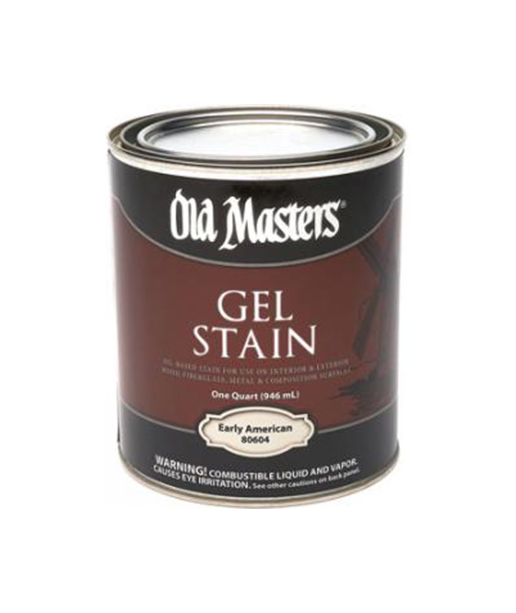 Can of Old Masters Gel Stain, available at Clement's Paint in Austin, TX. 