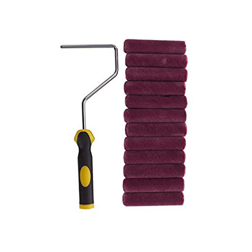 10 Pack  4&quot; Velour Mini Rollers