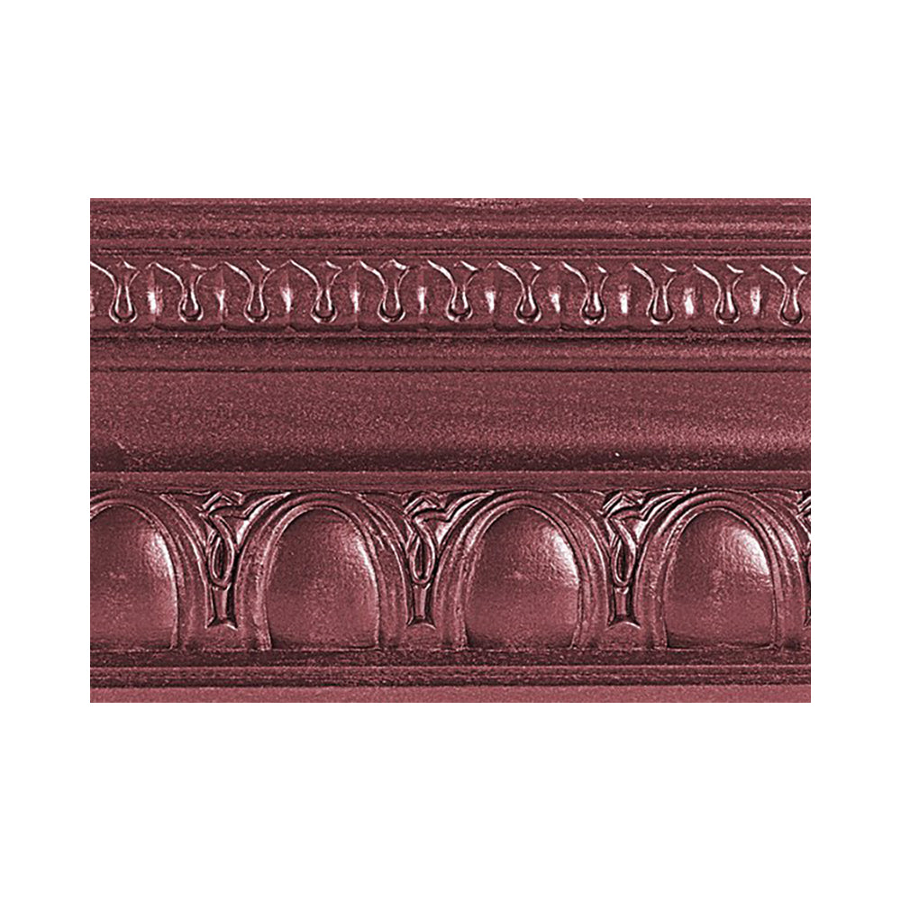 metallic paint black cherry color swatch piece of moulding modern masters, available at Southwestern Paint in Houston, TX.