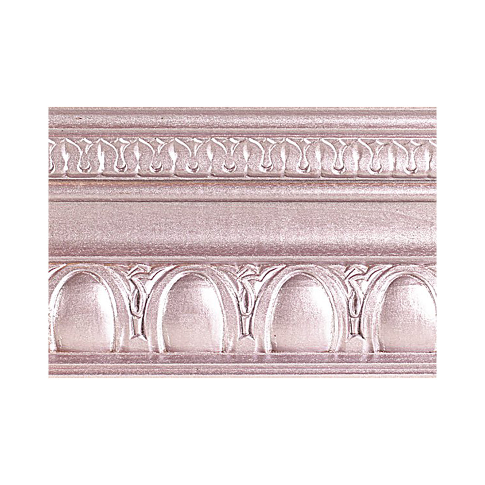 metallic rose modern masters paint color swatch piece of moulding, available at Southwestern Paint in Houston, TX.