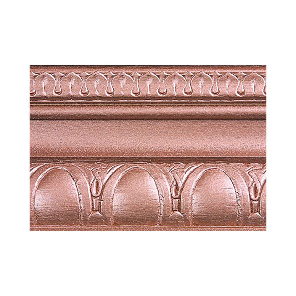 metallic copper penny modern masters paint color swatch moulding, available at Southwestern Paint in Houston, TX.